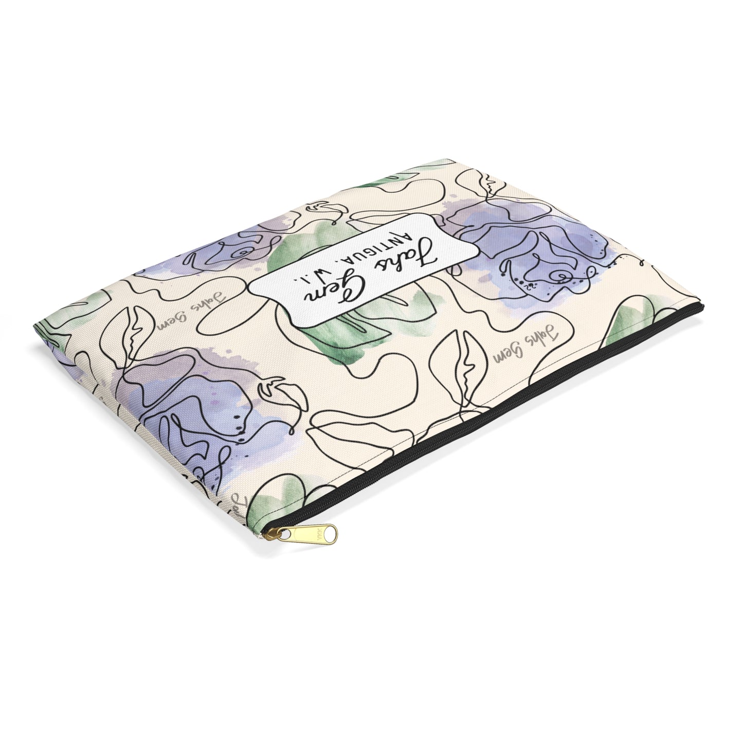 Lamentations Floral Bible Verse Accessory Pouch