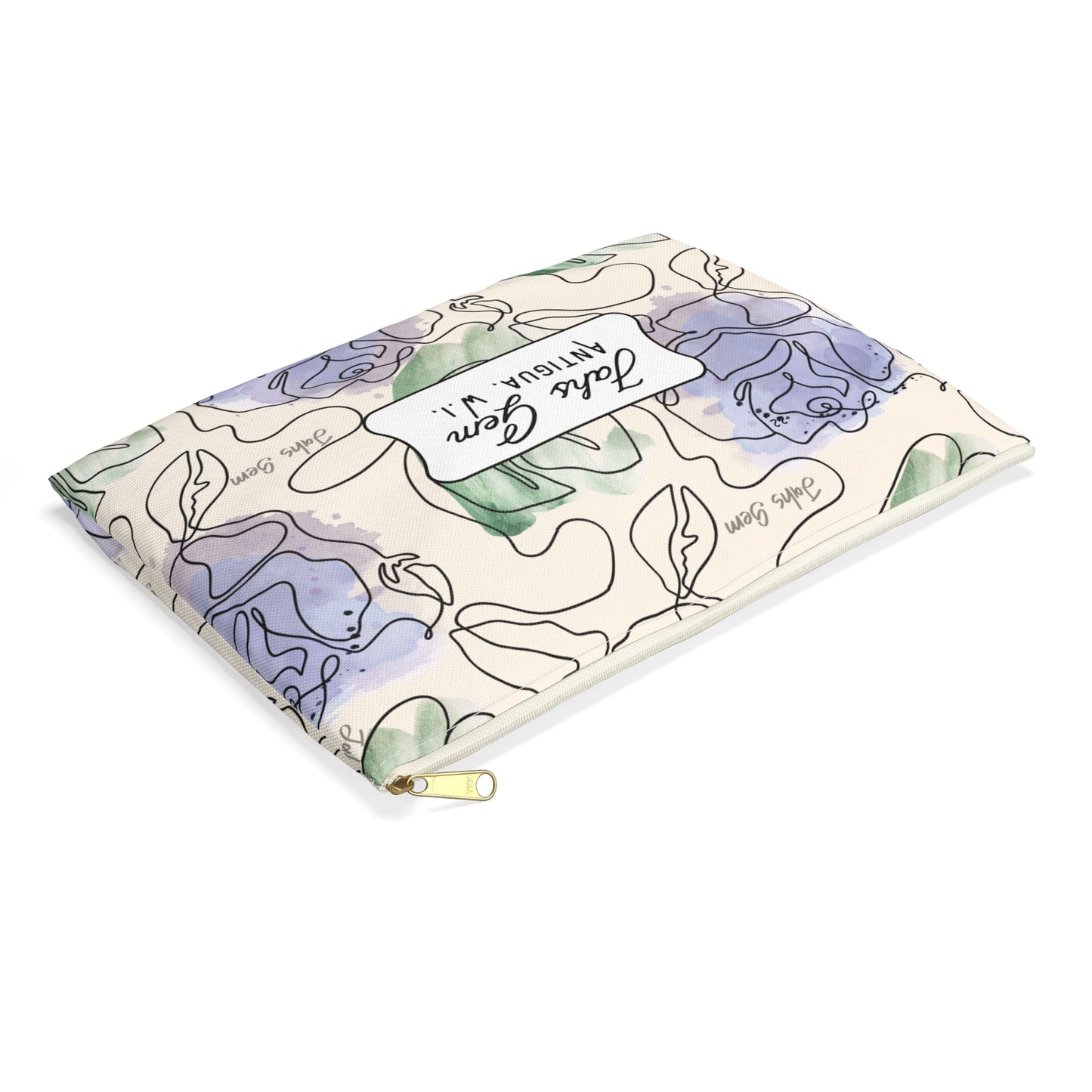 Lamentations Floral Bible Verse Accessory Pouch