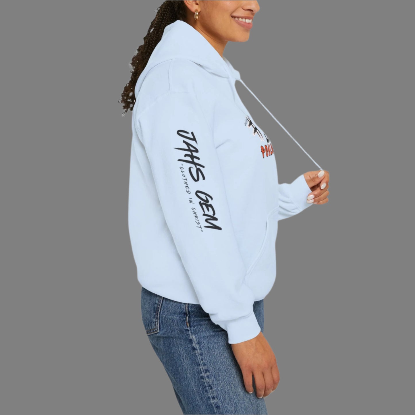 #NEVERLACKIN'  Unisex Heavy Blend Hoodie - Psalm 34:9