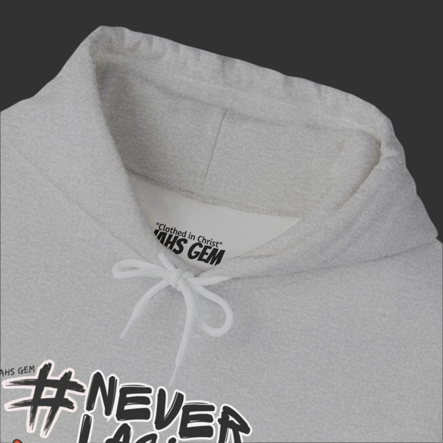 #NEVERLACKIN'  Unisex Heavy Blend Hoodie - Psalm 34:9