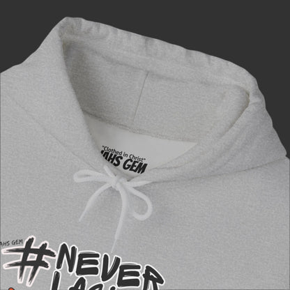 #NEVERLACKIN'  Unisex Heavy Blend Hoodie - Psalm 34:9