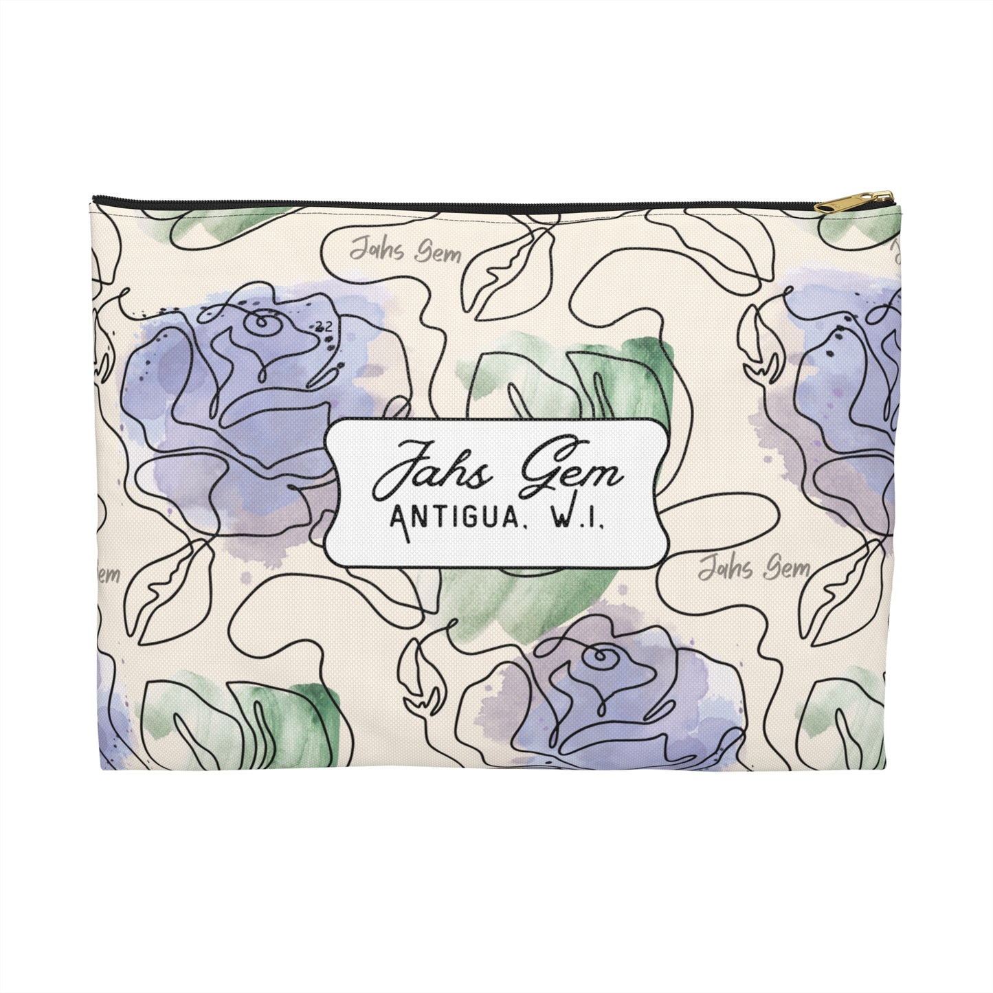 Lamentations Floral Bible Verse Accessory Pouch