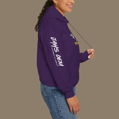 #NEVERLACKIN'  Unisex Heavy Blend Hoodie - Psalm 34:9