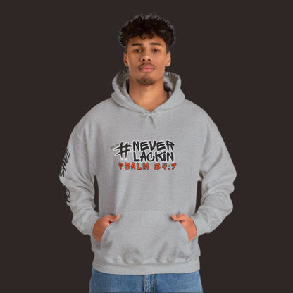 #NEVERLACKIN'  Unisex Heavy Blend Hoodie - Psalm 34:9