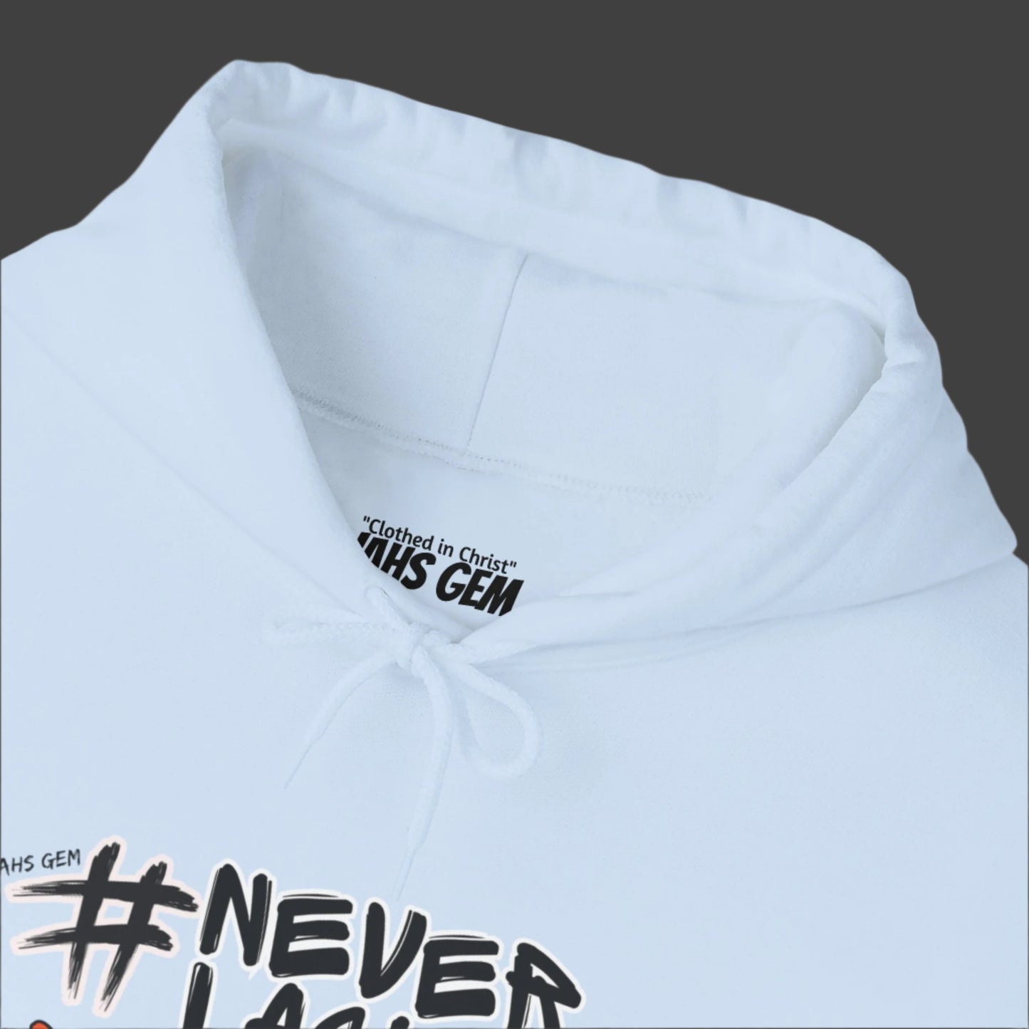 #NEVERLACKIN'  Unisex Heavy Blend Hoodie - Psalm 34:9