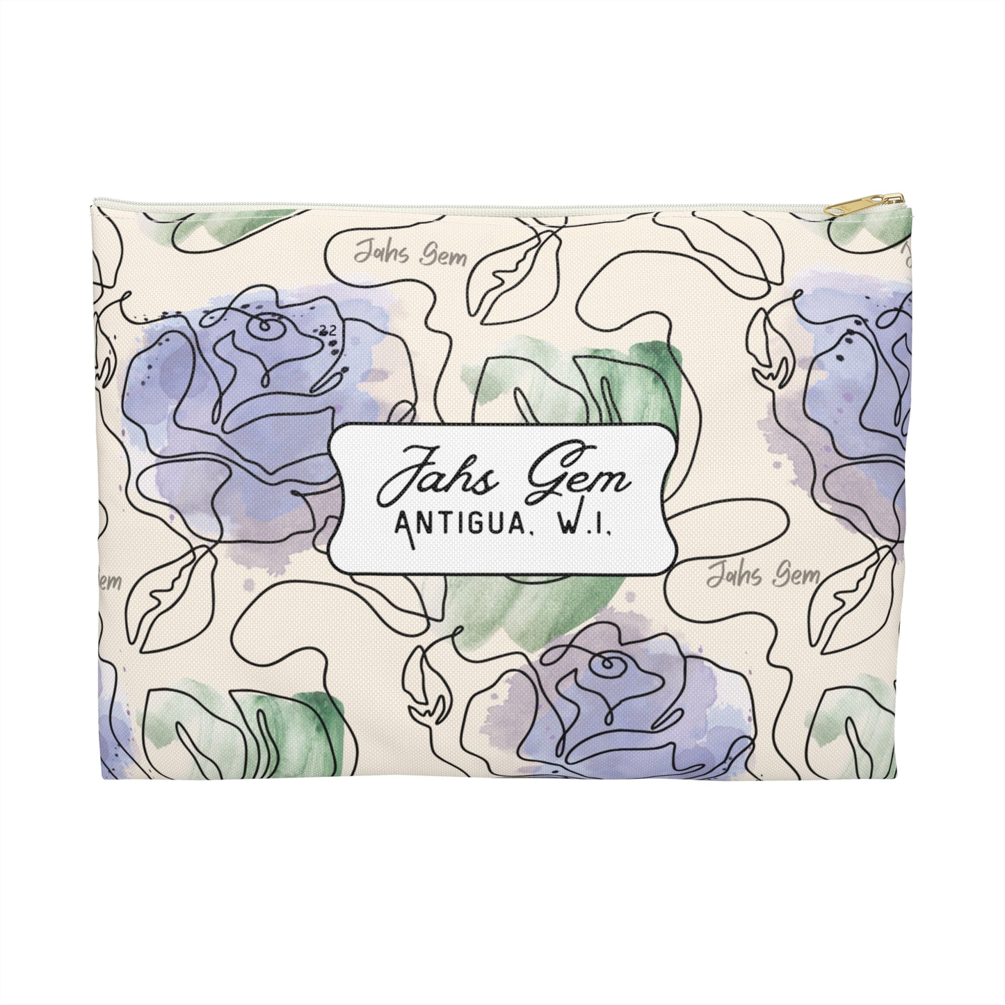 Lamentations Floral Bible Verse Accessory Pouch