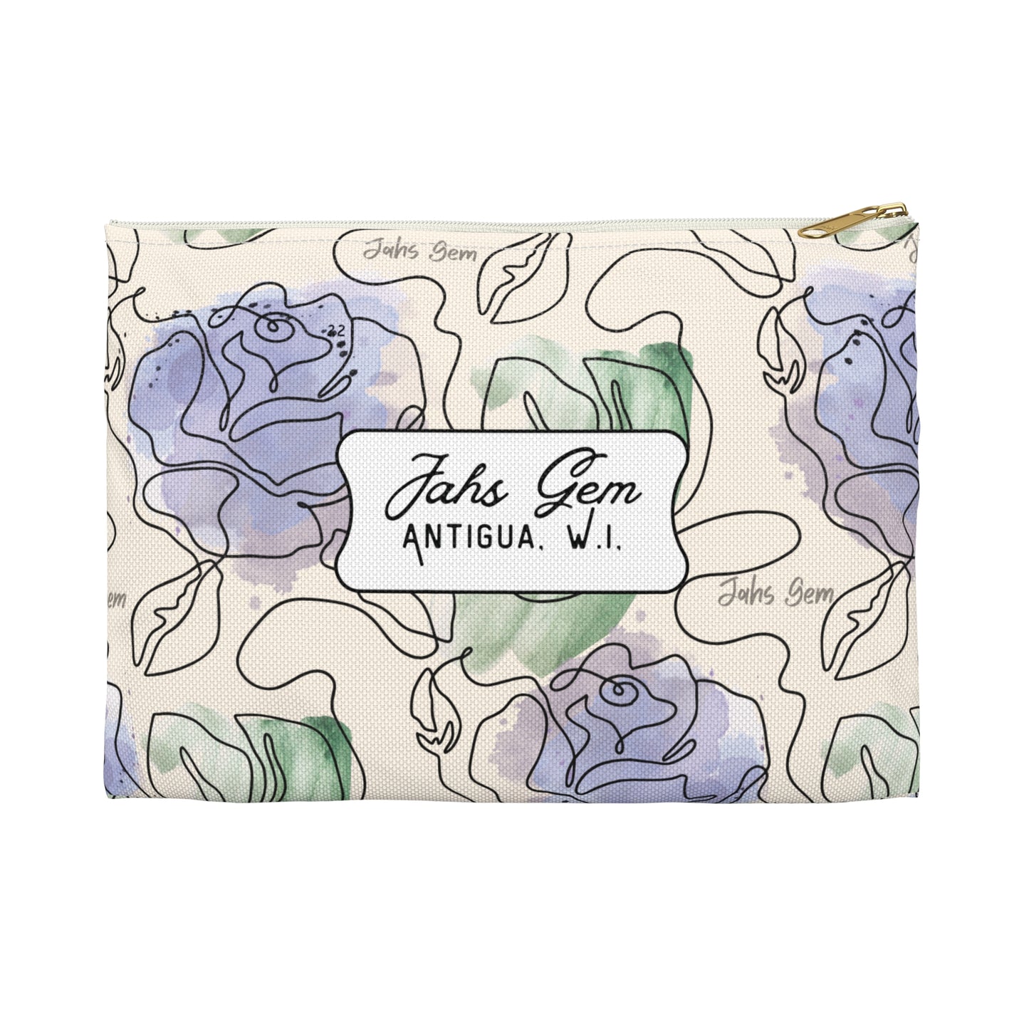 Lamentations Floral Bible Verse Accessory Pouch