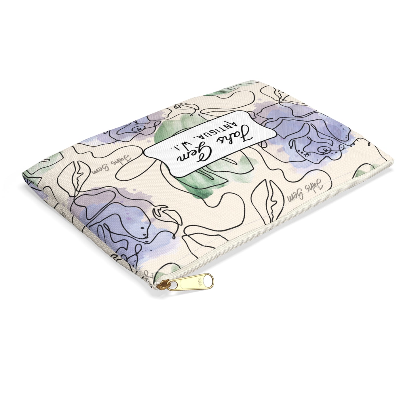 Lamentations Floral Bible Verse Accessory Pouch