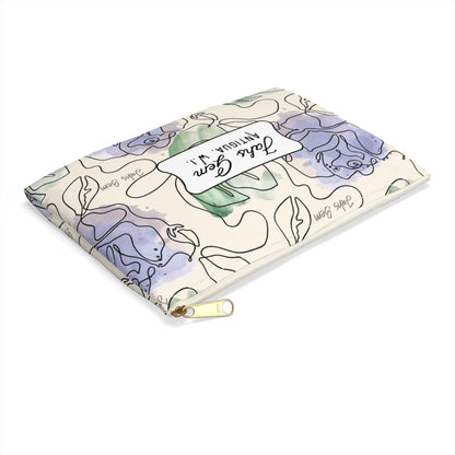 Lamentations Floral Bible Verse Accessory Pouch