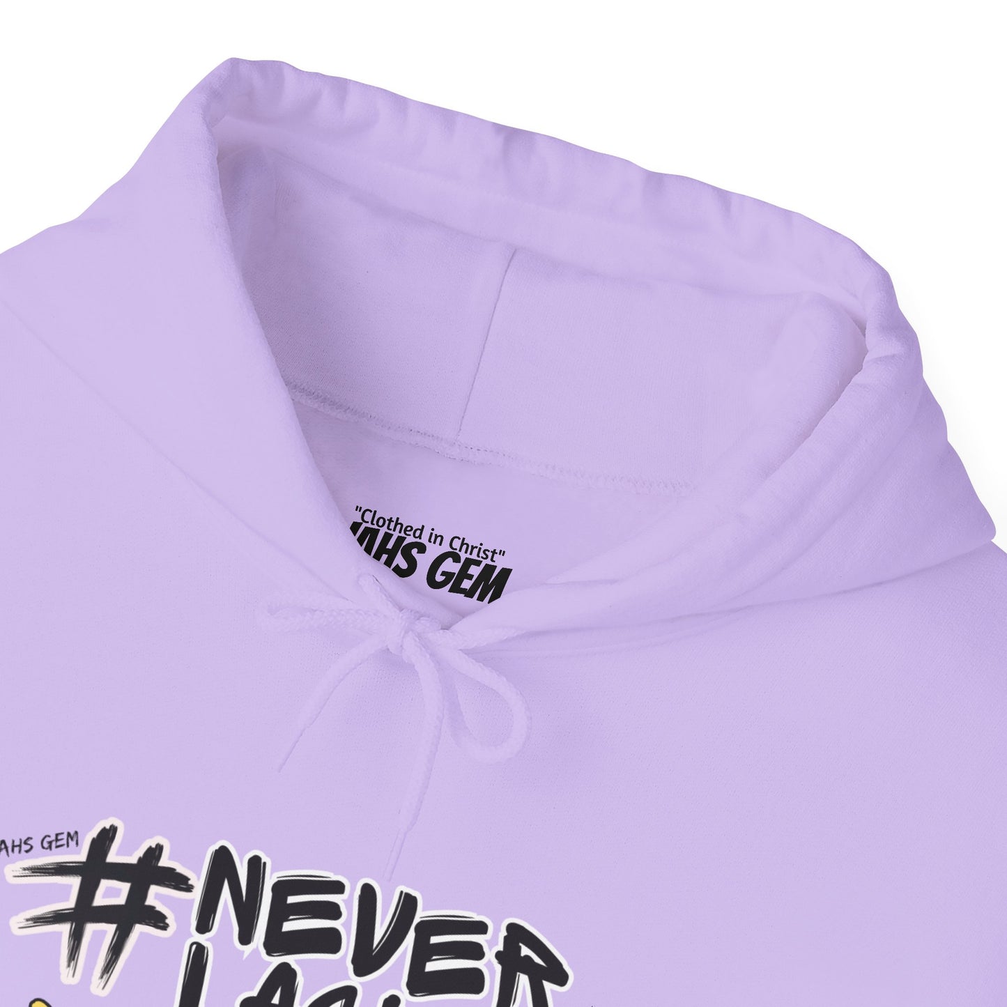 #NEVERLACKIN'  Unisex Heavy Blend Hoodie - Psalm 34:9