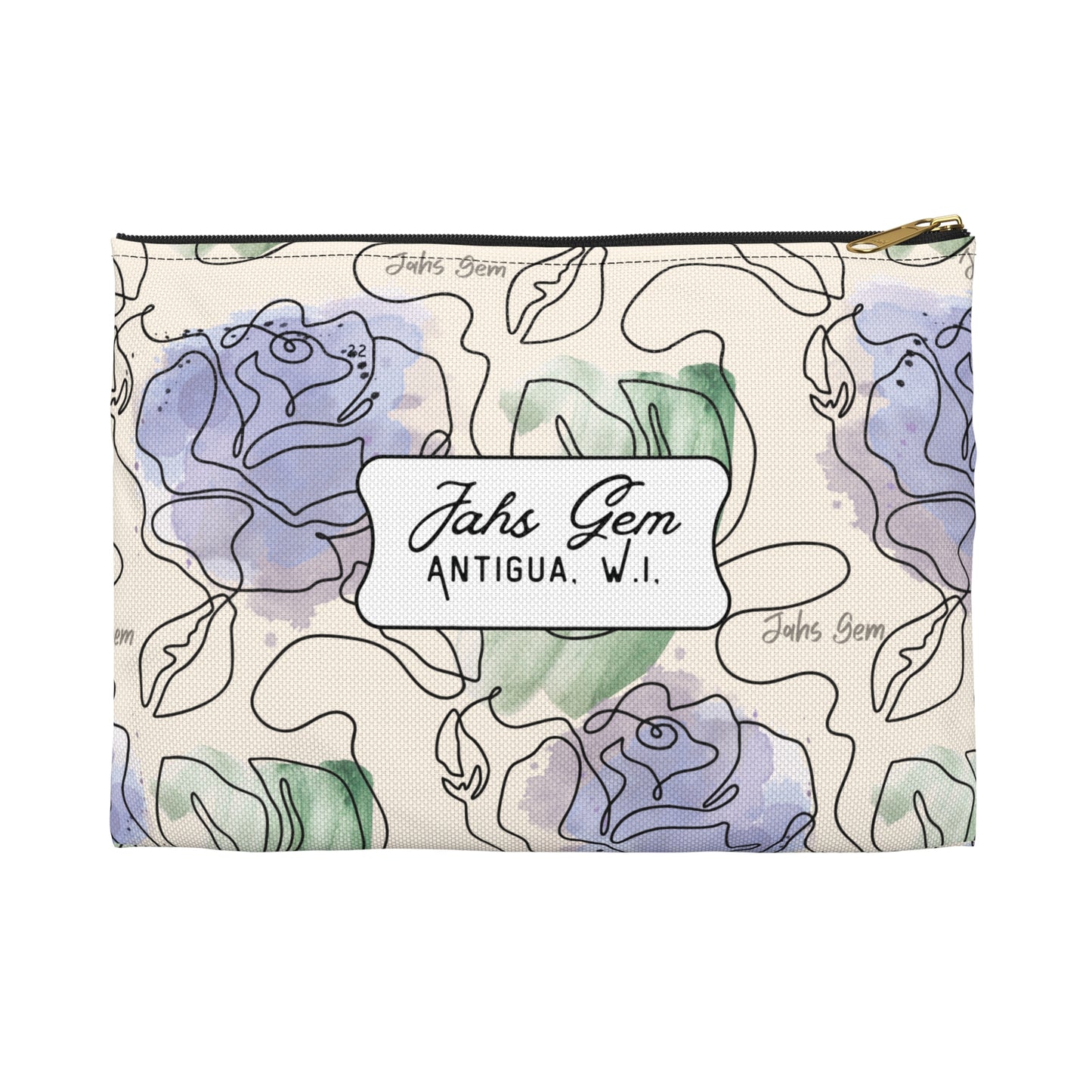 Lamentations Floral Bible Verse Accessory Pouch