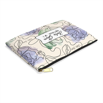 Lamentations Floral Bible Verse Accessory Pouch