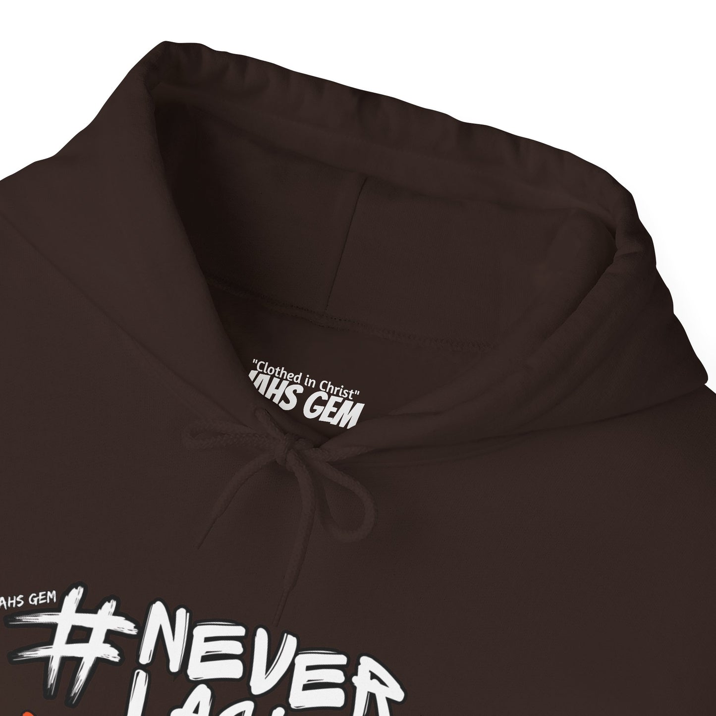 #NEVERLACKIN'  Unisex Heavy Blend Hoodie - Psalm 34:9